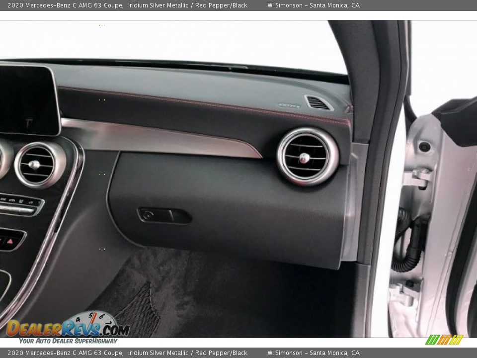 2020 Mercedes-Benz C AMG 63 Coupe Iridium Silver Metallic / Red Pepper/Black Photo #28