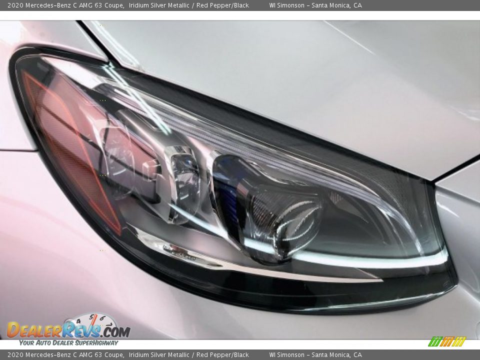 2020 Mercedes-Benz C AMG 63 Coupe Iridium Silver Metallic / Red Pepper/Black Photo #32