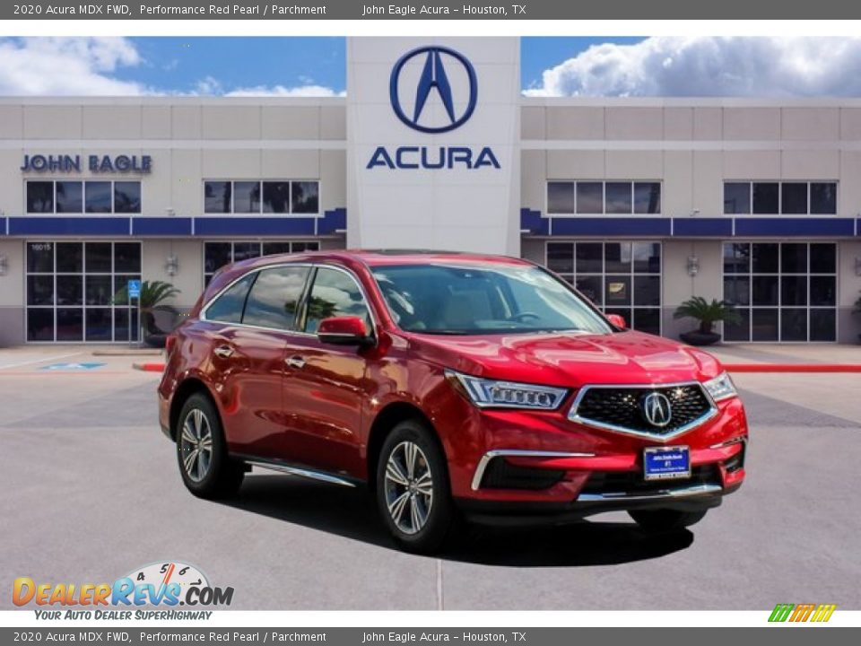 2020 Acura MDX FWD Performance Red Pearl / Parchment Photo #1
