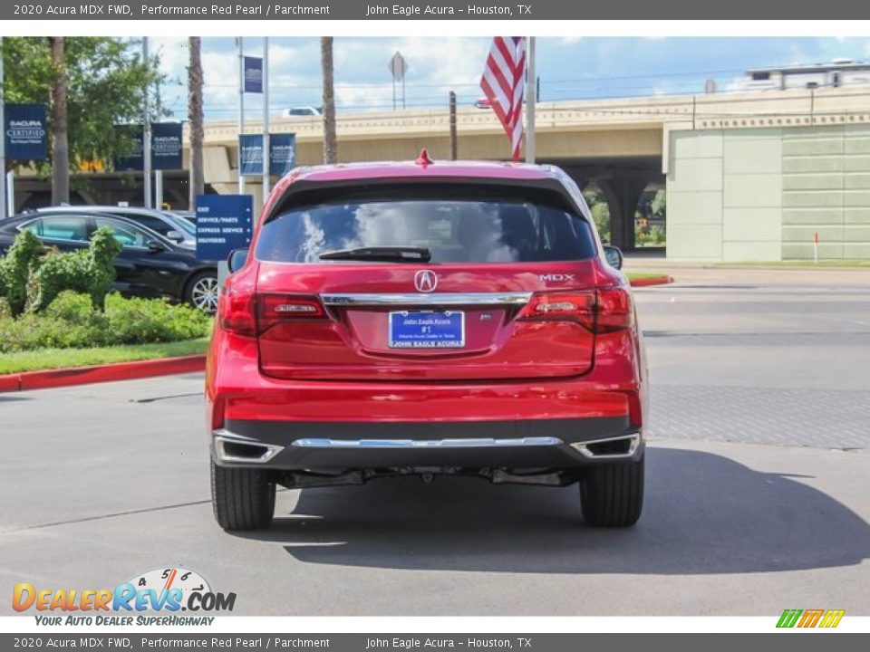 2020 Acura MDX FWD Performance Red Pearl / Parchment Photo #6
