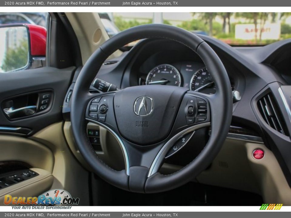2020 Acura MDX FWD Performance Red Pearl / Parchment Photo #28