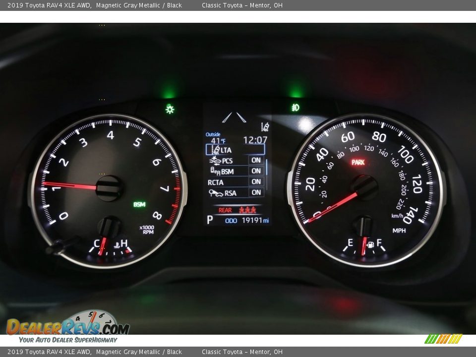 2019 Toyota RAV4 XLE AWD Magnetic Gray Metallic / Black Photo #8