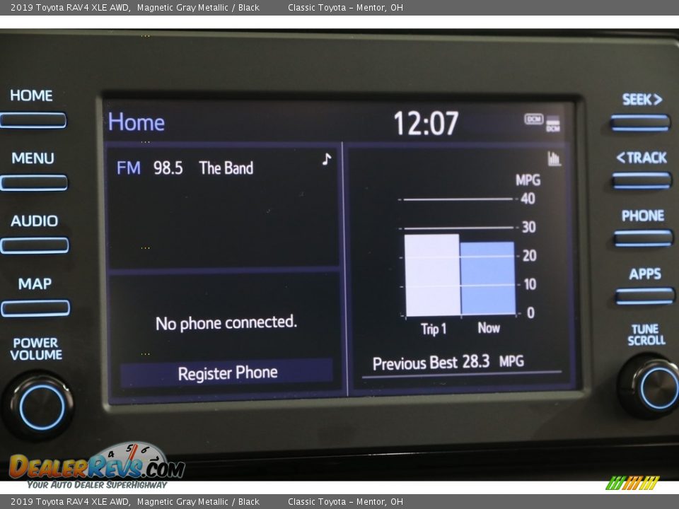 2019 Toyota RAV4 XLE AWD Magnetic Gray Metallic / Black Photo #10