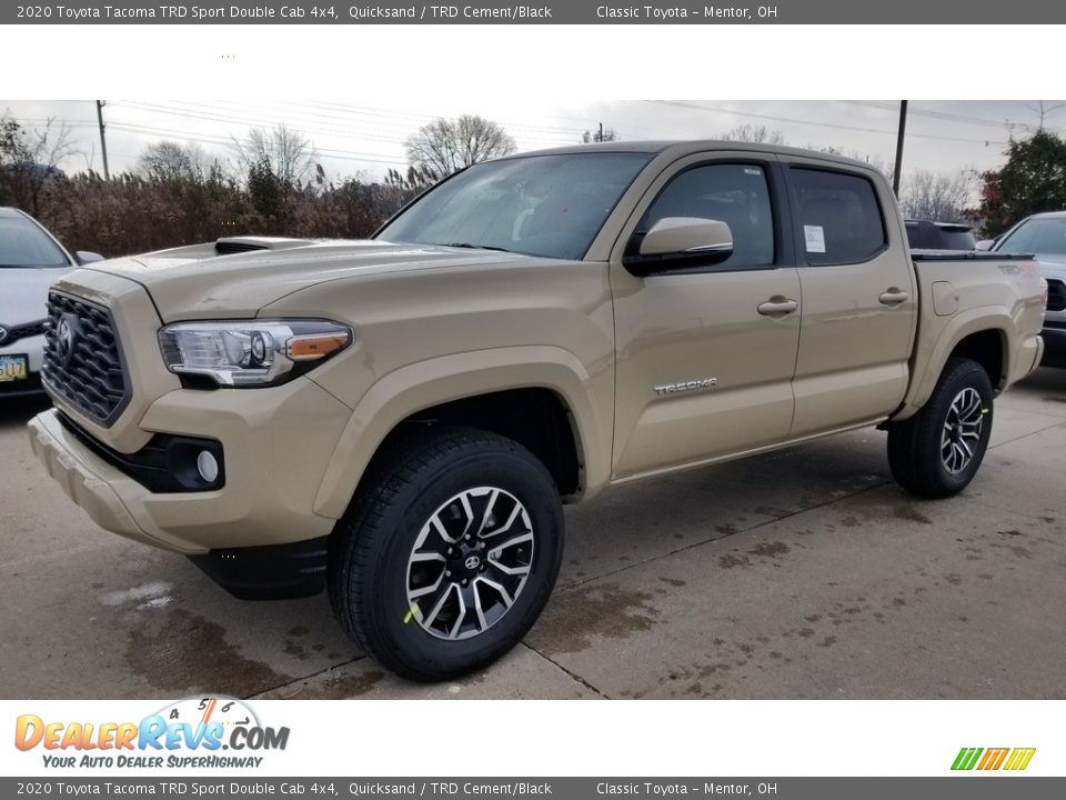 2020 Toyota Tacoma TRD Sport Double Cab 4x4 Quicksand / TRD Cement/Black Photo #1