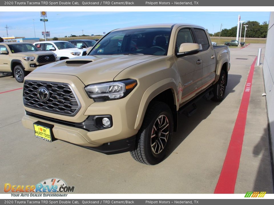 2020 Toyota Tacoma TRD Sport Double Cab Quicksand / TRD Cement/Black Photo #4