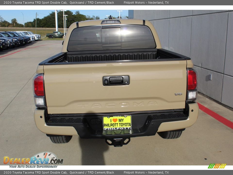 2020 Toyota Tacoma TRD Sport Double Cab Quicksand / TRD Cement/Black Photo #7