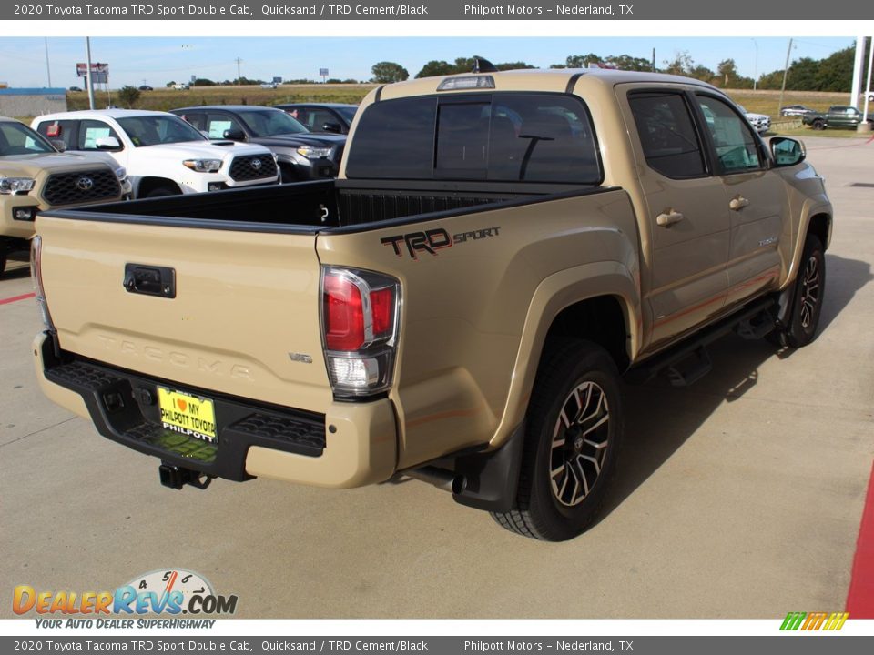 2020 Toyota Tacoma TRD Sport Double Cab Quicksand / TRD Cement/Black Photo #8
