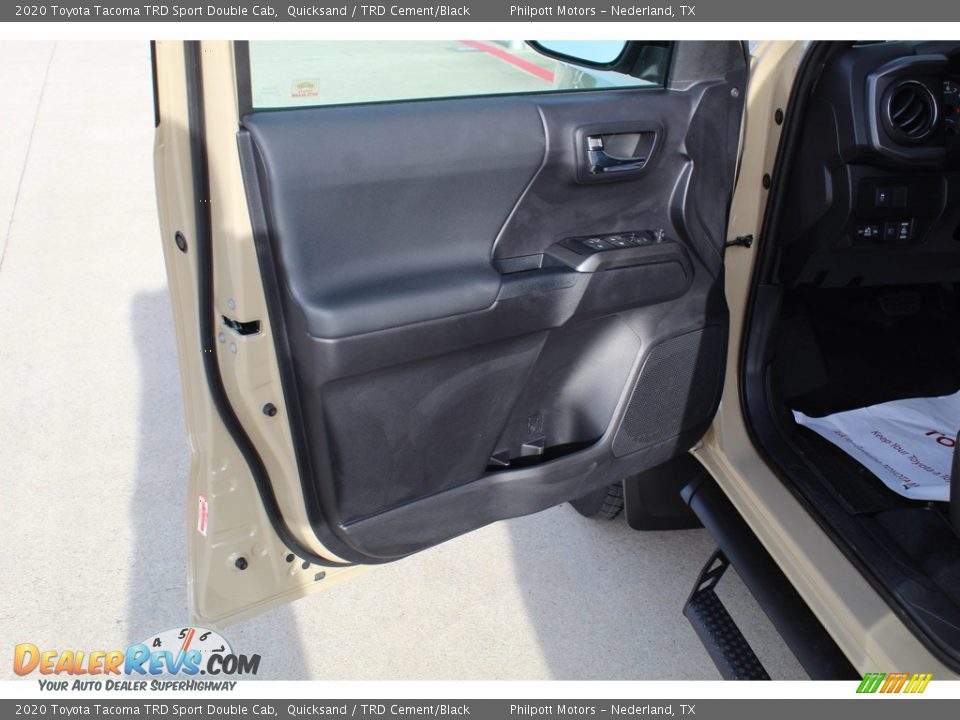2020 Toyota Tacoma TRD Sport Double Cab Quicksand / TRD Cement/Black Photo #9