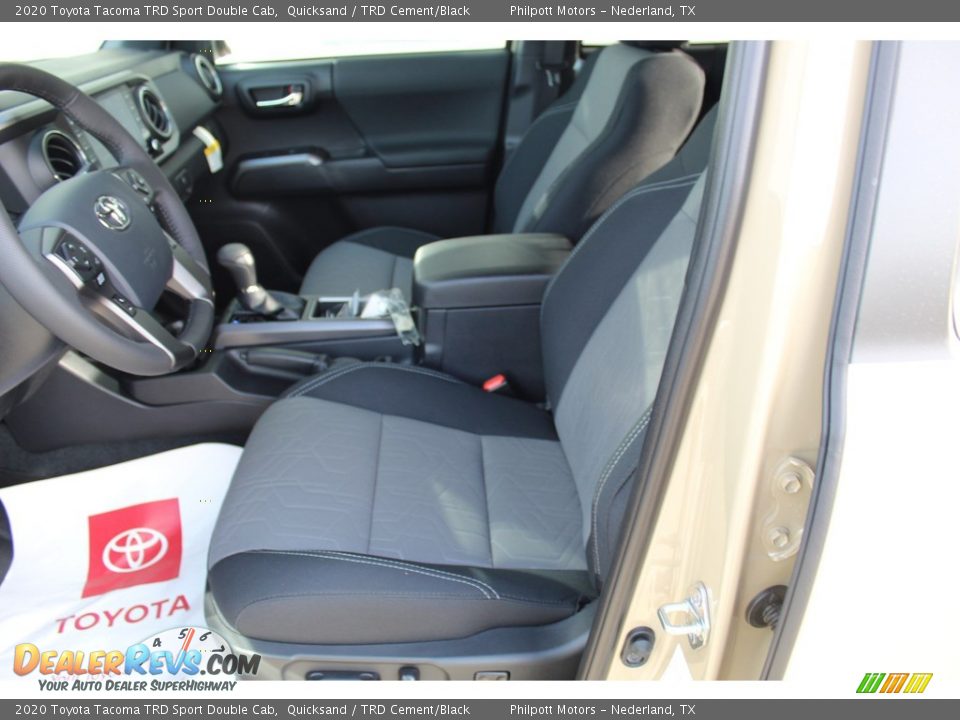 2020 Toyota Tacoma TRD Sport Double Cab Quicksand / TRD Cement/Black Photo #10