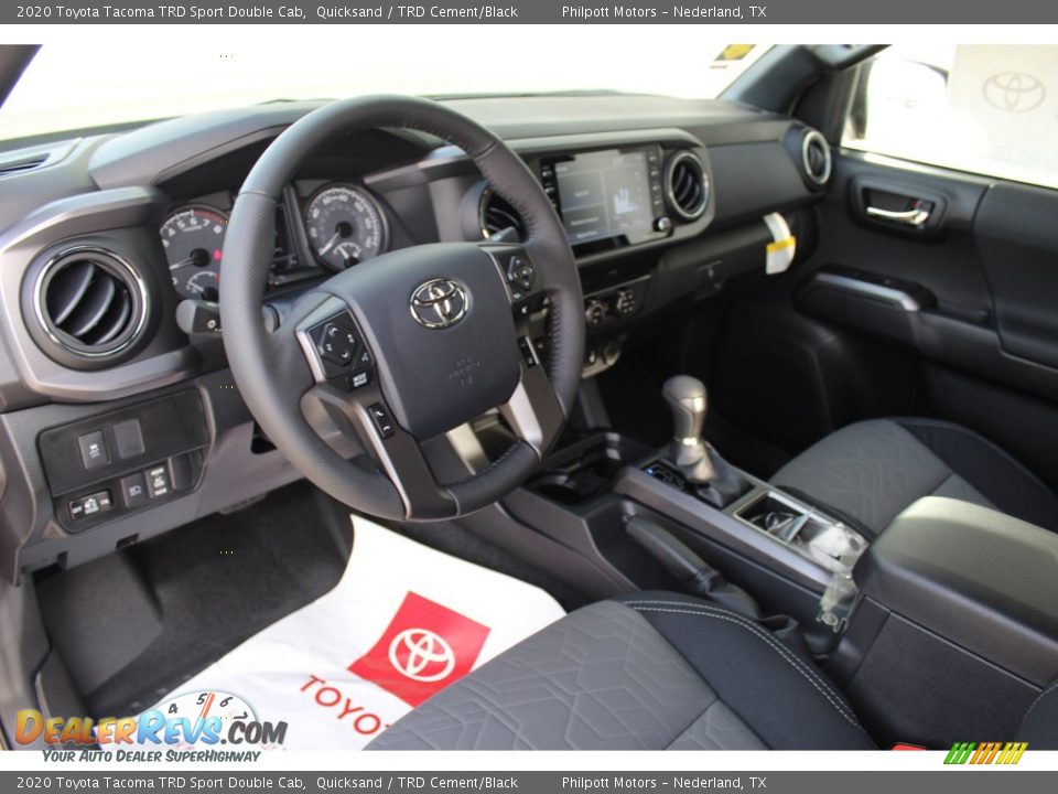 2020 Toyota Tacoma TRD Sport Double Cab Quicksand / TRD Cement/Black Photo #12