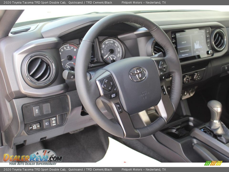 2020 Toyota Tacoma TRD Sport Double Cab Quicksand / TRD Cement/Black Photo #13