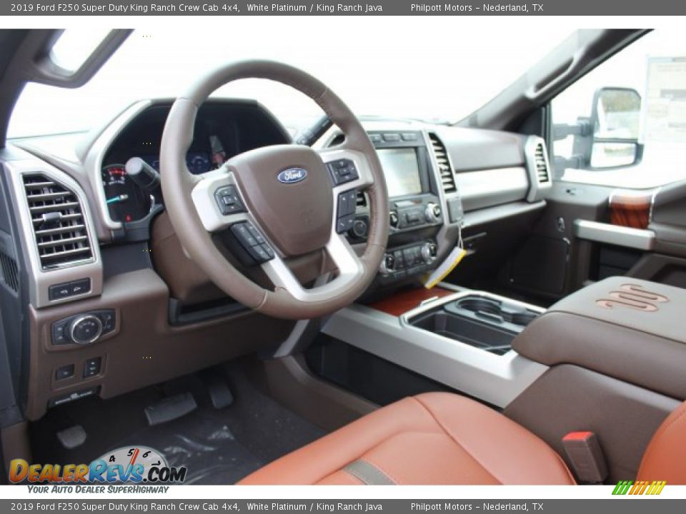 2019 Ford F250 Super Duty King Ranch Crew Cab 4x4 White Platinum / King Ranch Java Photo #23