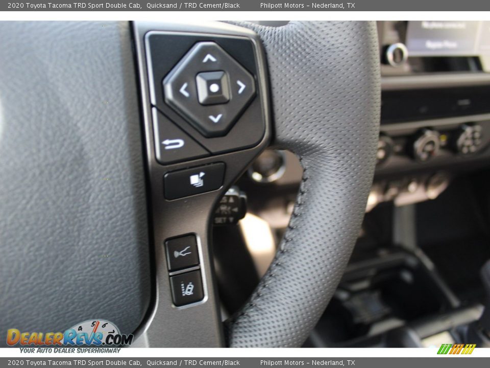 2020 Toyota Tacoma TRD Sport Double Cab Quicksand / TRD Cement/Black Photo #15