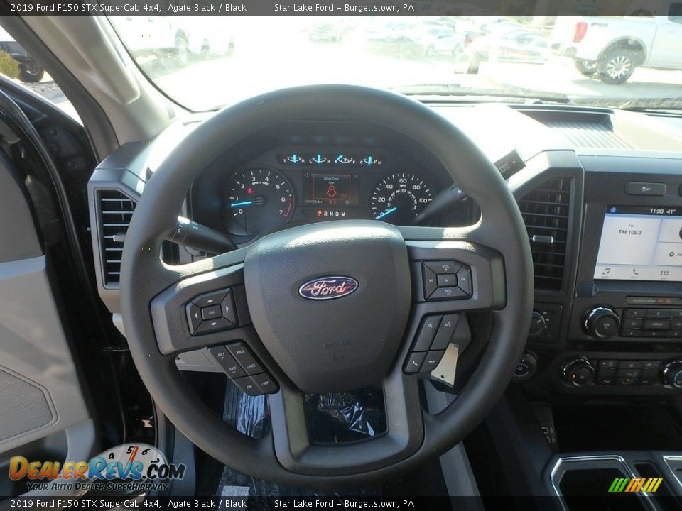 2019 Ford F150 STX SuperCab 4x4 Agate Black / Black Photo #17