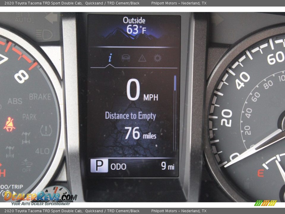 2020 Toyota Tacoma TRD Sport Double Cab Quicksand / TRD Cement/Black Photo #17
