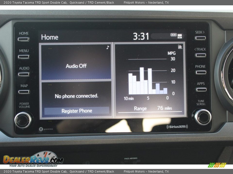 2020 Toyota Tacoma TRD Sport Double Cab Quicksand / TRD Cement/Black Photo #18