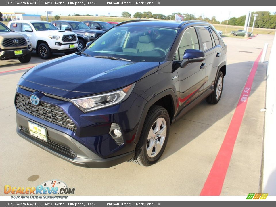 2019 Toyota RAV4 XLE AWD Hybrid Blueprint / Black Photo #4