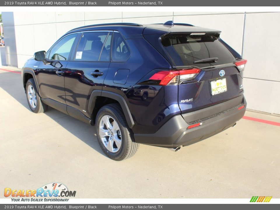 2019 Toyota RAV4 XLE AWD Hybrid Blueprint / Black Photo #6