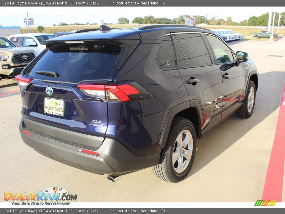 2019 Toyota RAV4 XLE AWD Hybrid Blueprint / Black Photo #8