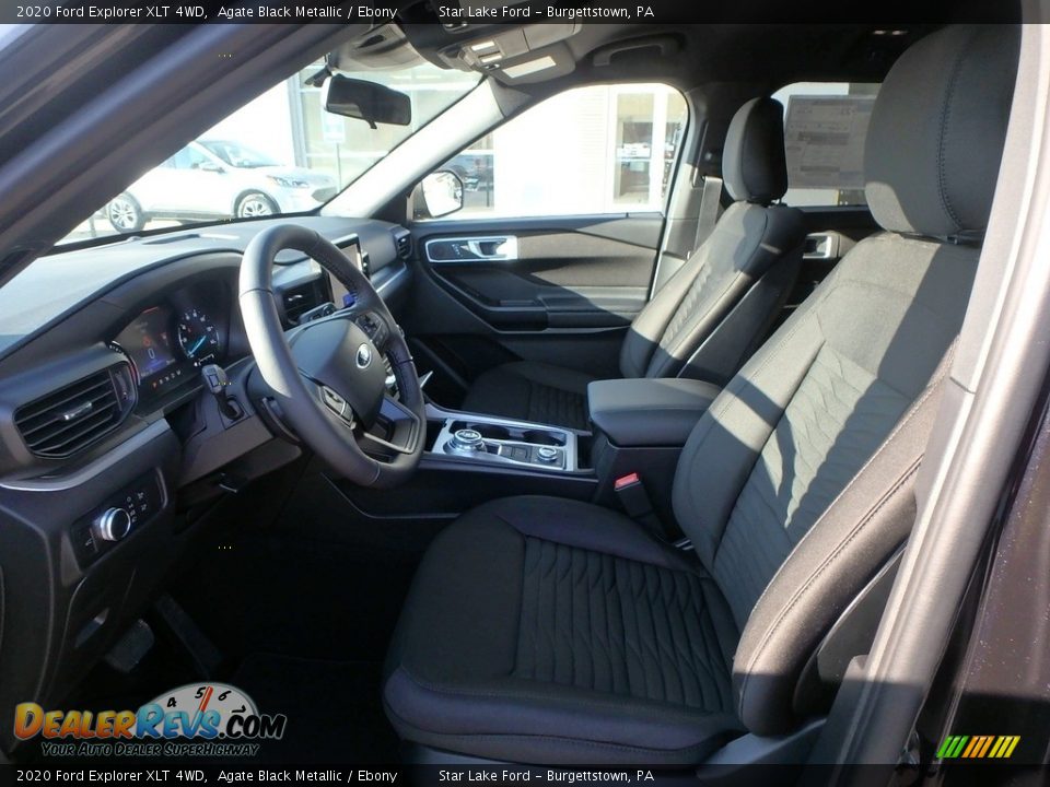 2020 Ford Explorer XLT 4WD Agate Black Metallic / Ebony Photo #13