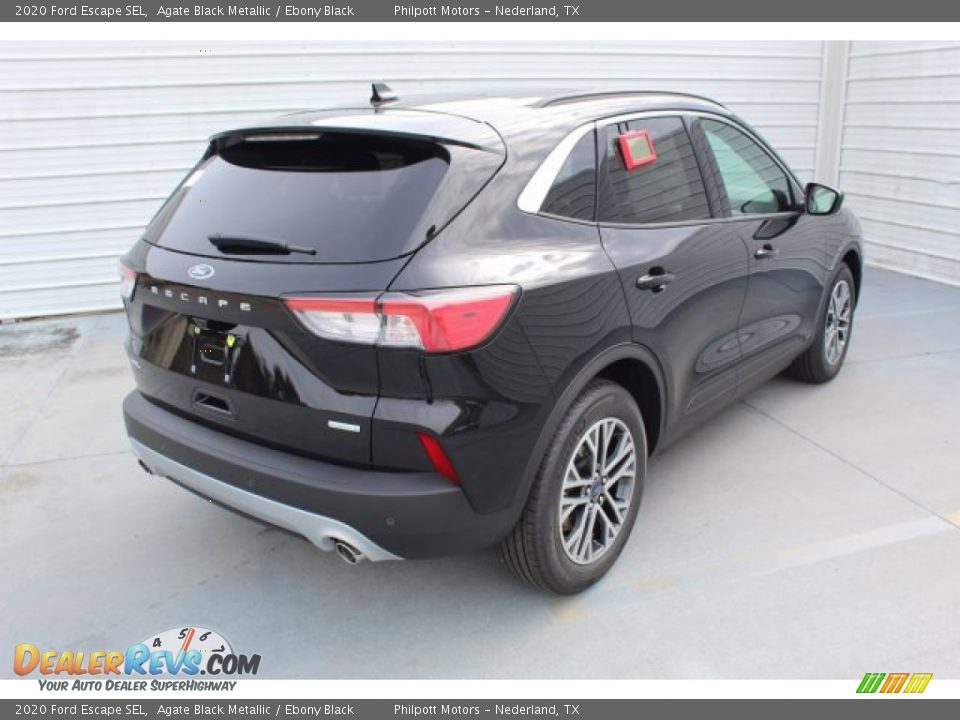 2020 Ford Escape SEL Agate Black Metallic / Ebony Black Photo #8