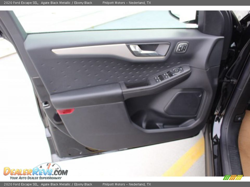 2020 Ford Escape SEL Agate Black Metallic / Ebony Black Photo #9
