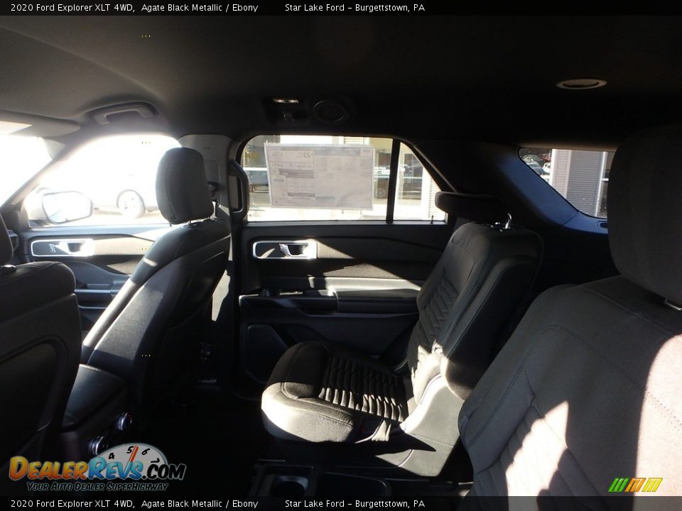 2020 Ford Explorer XLT 4WD Agate Black Metallic / Ebony Photo #14