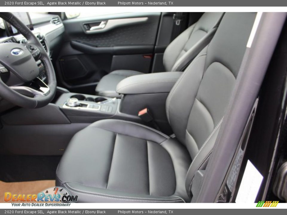 2020 Ford Escape SEL Agate Black Metallic / Ebony Black Photo #10
