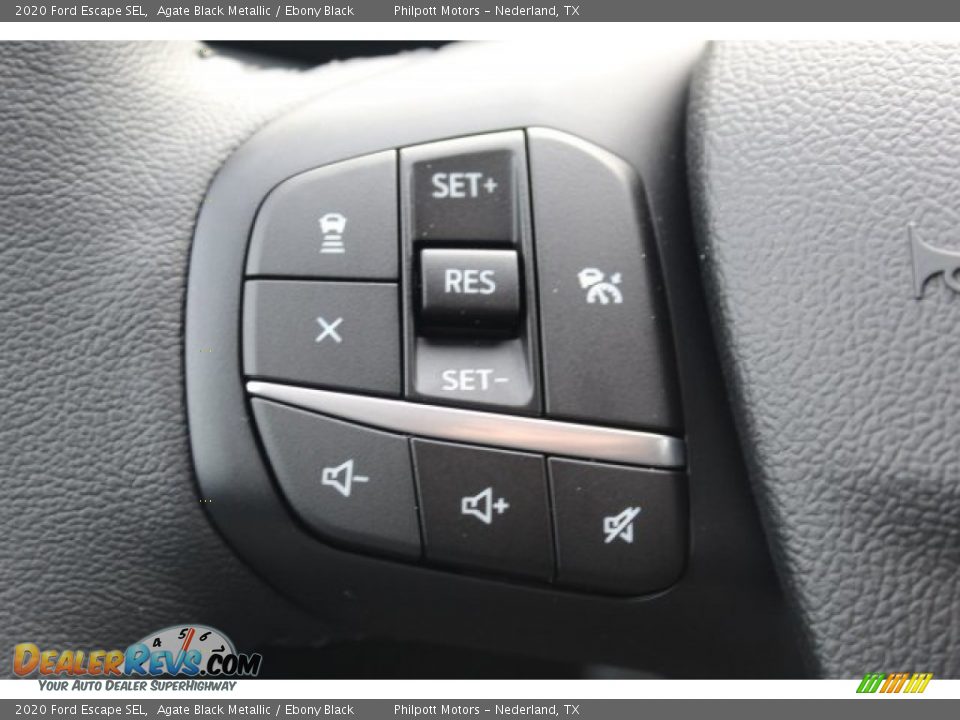 2020 Ford Escape SEL Agate Black Metallic / Ebony Black Photo #12