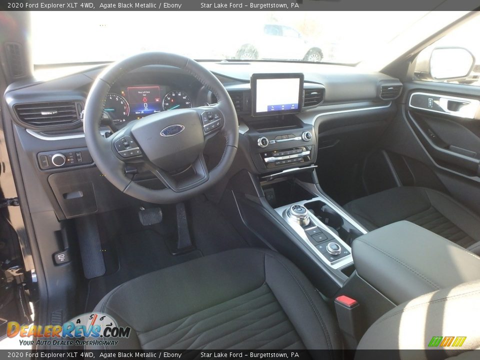 2020 Ford Explorer XLT 4WD Agate Black Metallic / Ebony Photo #16