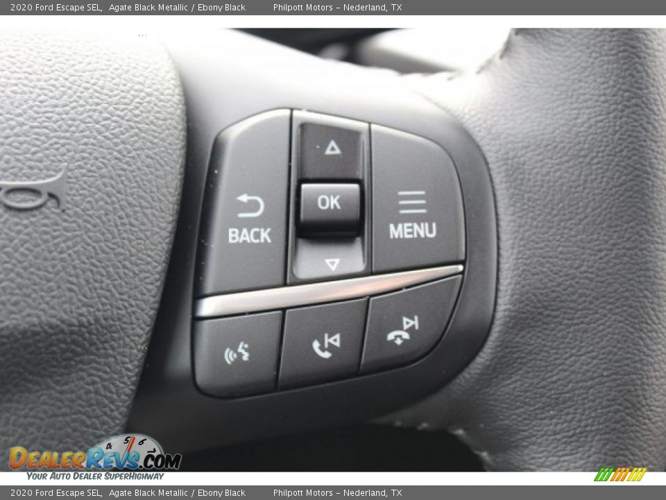 2020 Ford Escape SEL Agate Black Metallic / Ebony Black Photo #13