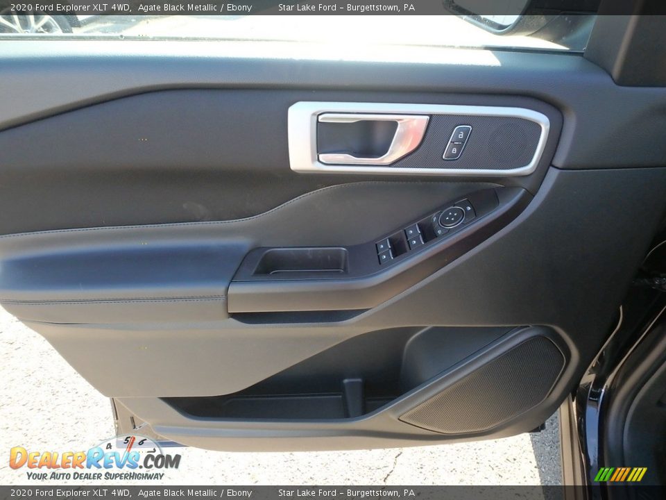 2020 Ford Explorer XLT 4WD Agate Black Metallic / Ebony Photo #17