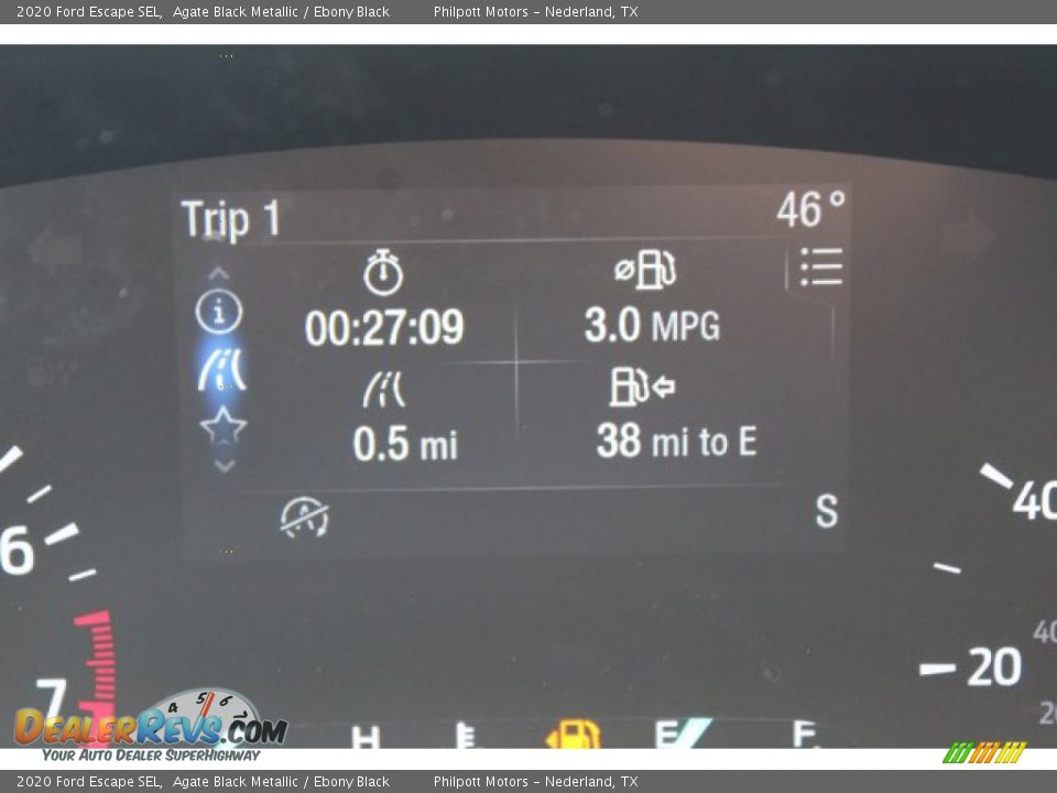 2020 Ford Escape SEL Agate Black Metallic / Ebony Black Photo #15