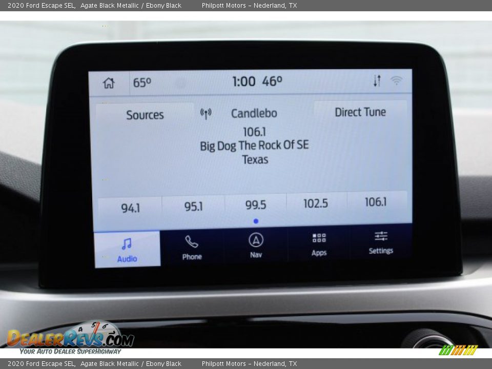 2020 Ford Escape SEL Agate Black Metallic / Ebony Black Photo #16