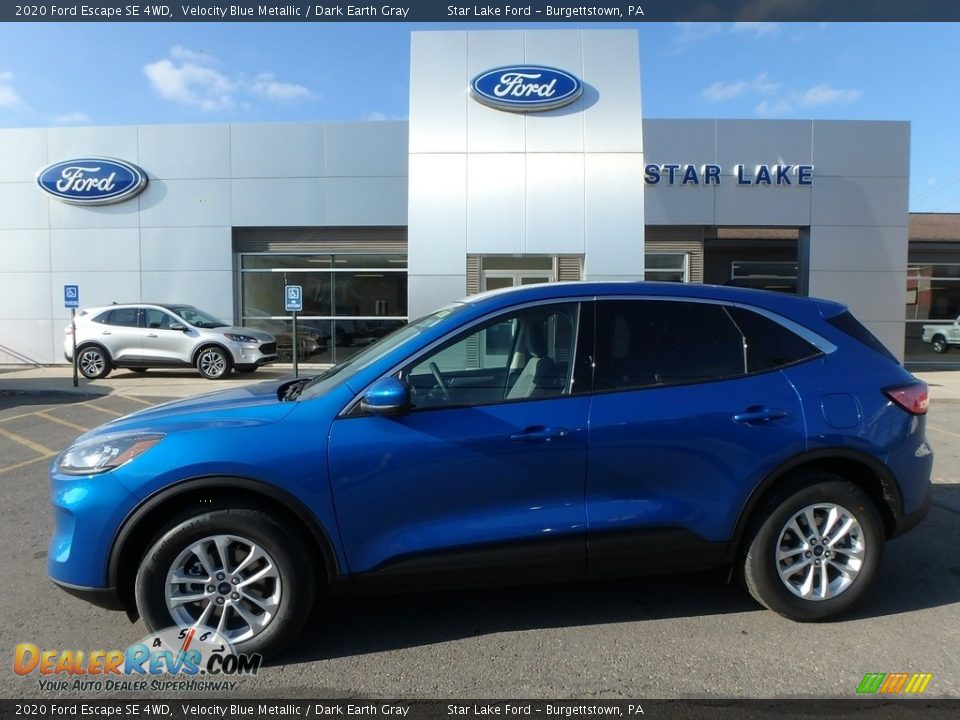 2020 Ford Escape SE 4WD Velocity Blue Metallic / Dark Earth Gray Photo #1