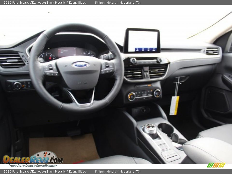 2020 Ford Escape SEL Agate Black Metallic / Ebony Black Photo #22