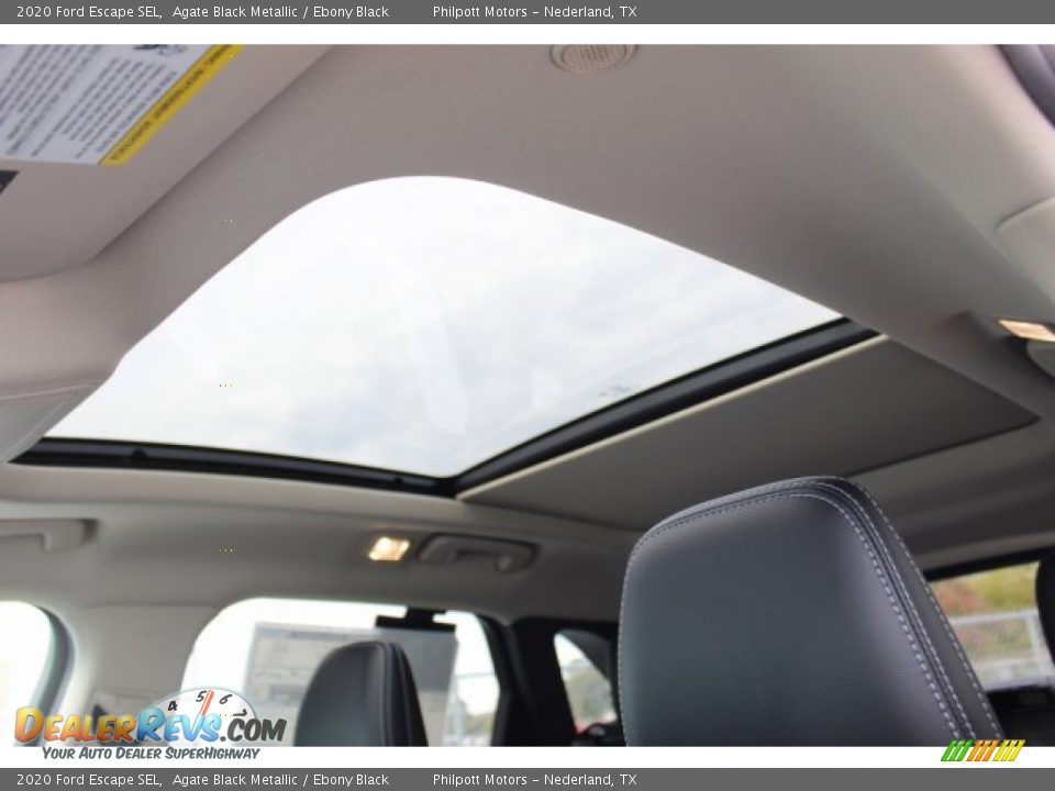 2020 Ford Escape SEL Agate Black Metallic / Ebony Black Photo #26