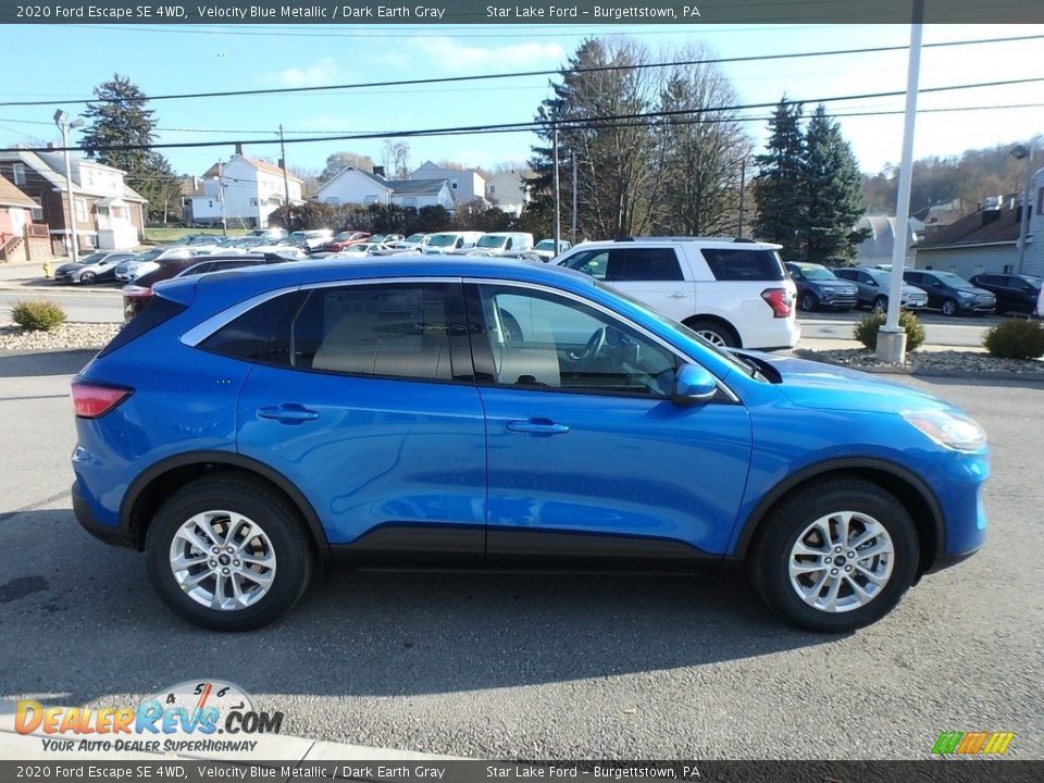 2020 Ford Escape SE 4WD Velocity Blue Metallic / Dark Earth Gray Photo #4