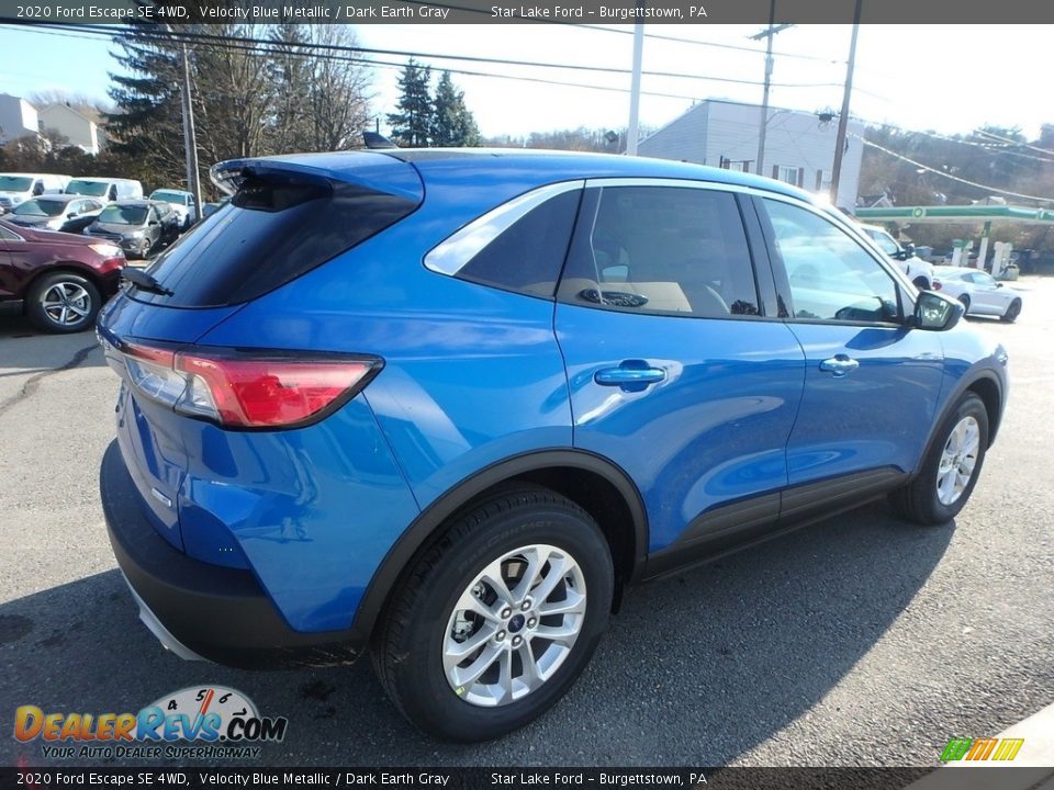 2020 Ford Escape SE 4WD Velocity Blue Metallic / Dark Earth Gray Photo #5