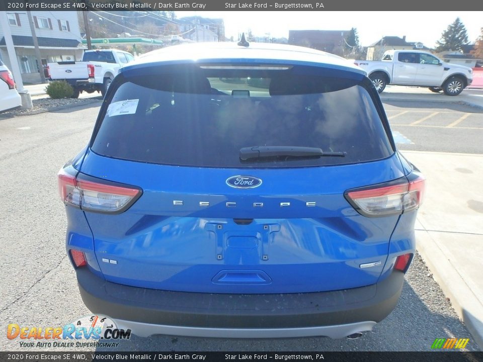 2020 Ford Escape SE 4WD Velocity Blue Metallic / Dark Earth Gray Photo #6