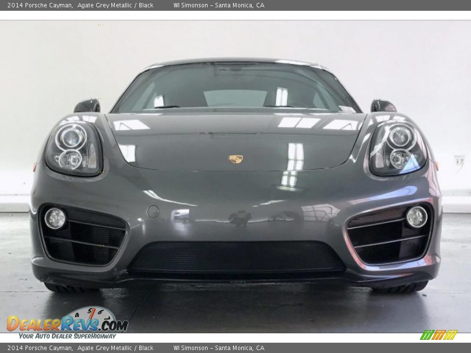 2014 Porsche Cayman Agate Grey Metallic / Black Photo #2