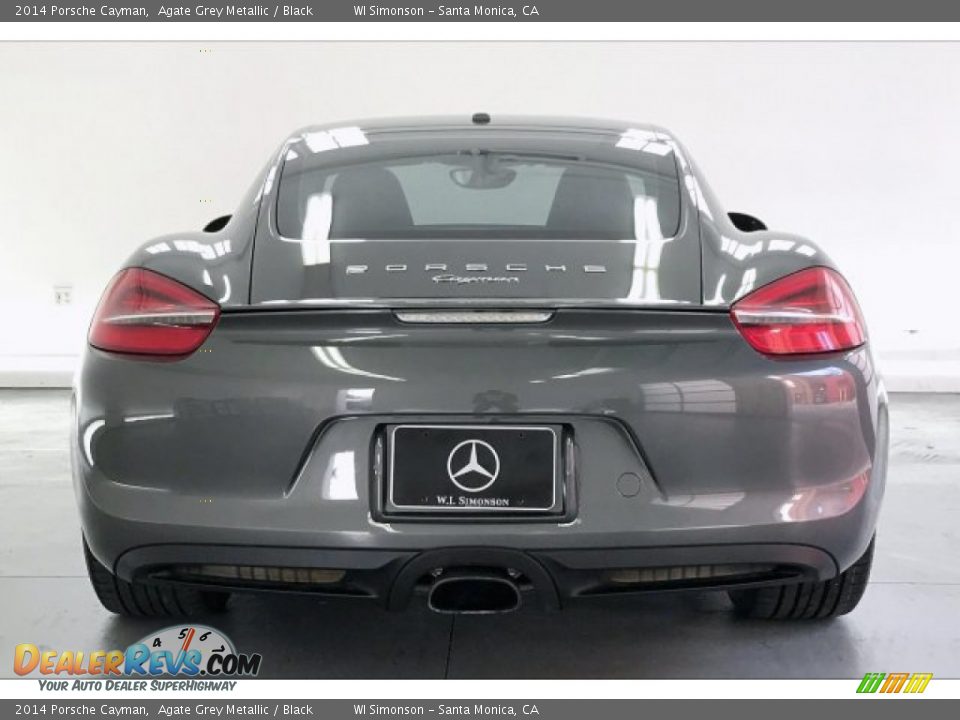 2014 Porsche Cayman Agate Grey Metallic / Black Photo #3