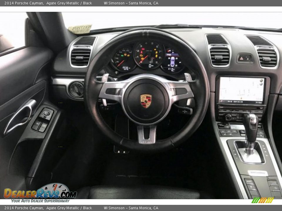 2014 Porsche Cayman Agate Grey Metallic / Black Photo #4