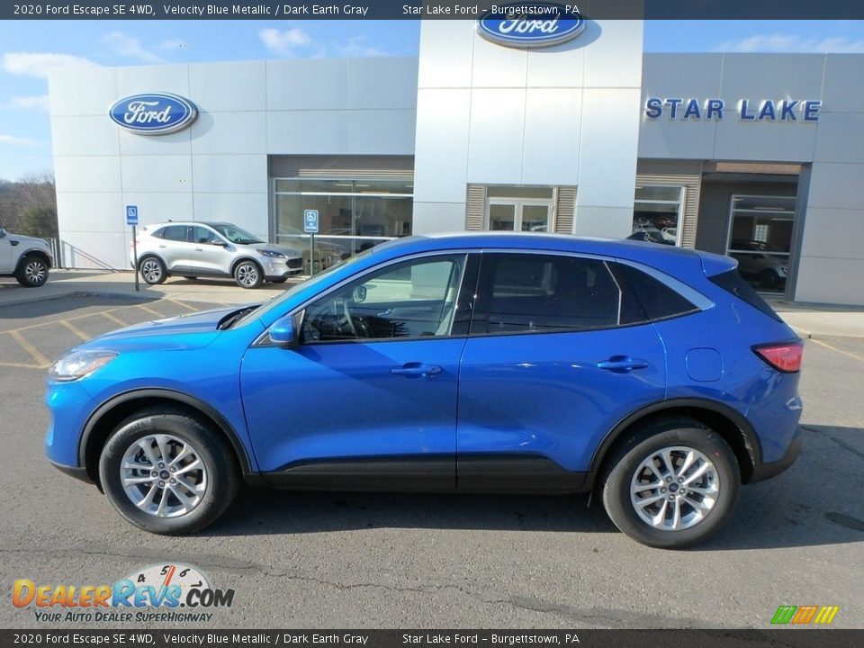 2020 Ford Escape SE 4WD Velocity Blue Metallic / Dark Earth Gray Photo #9