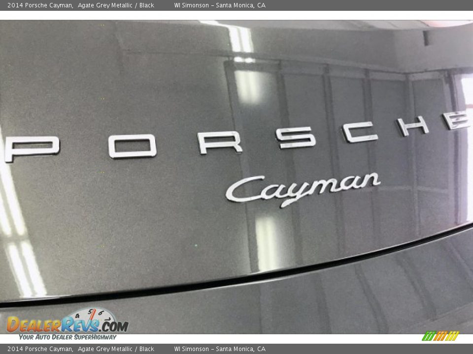 2014 Porsche Cayman Agate Grey Metallic / Black Photo #7