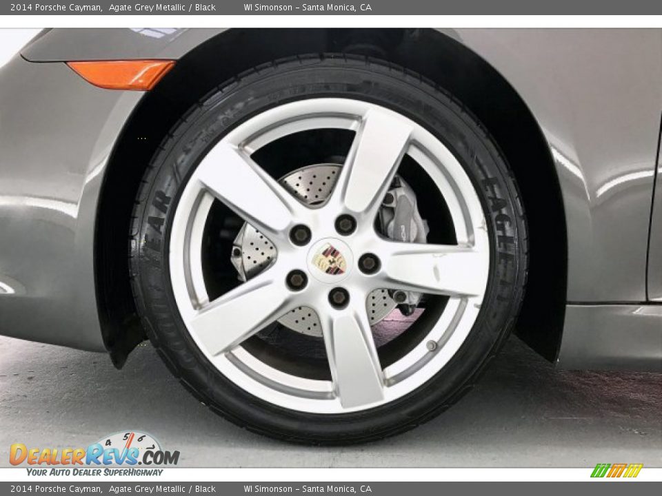 2014 Porsche Cayman Agate Grey Metallic / Black Photo #8