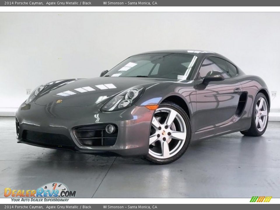 2014 Porsche Cayman Agate Grey Metallic / Black Photo #12
