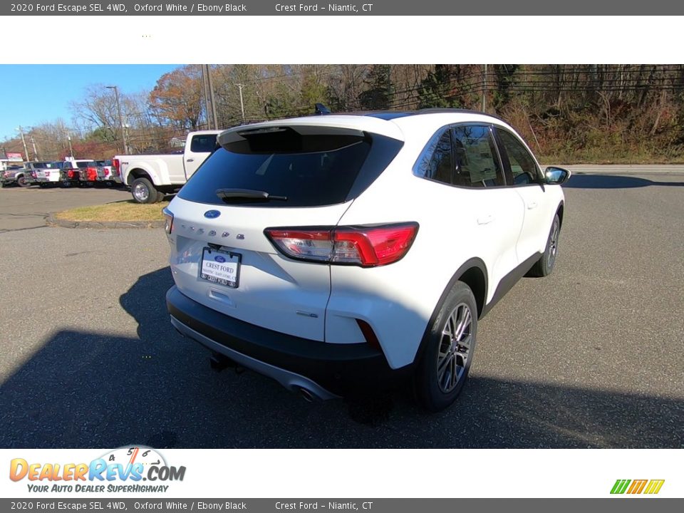 2020 Ford Escape SEL 4WD Oxford White / Ebony Black Photo #7