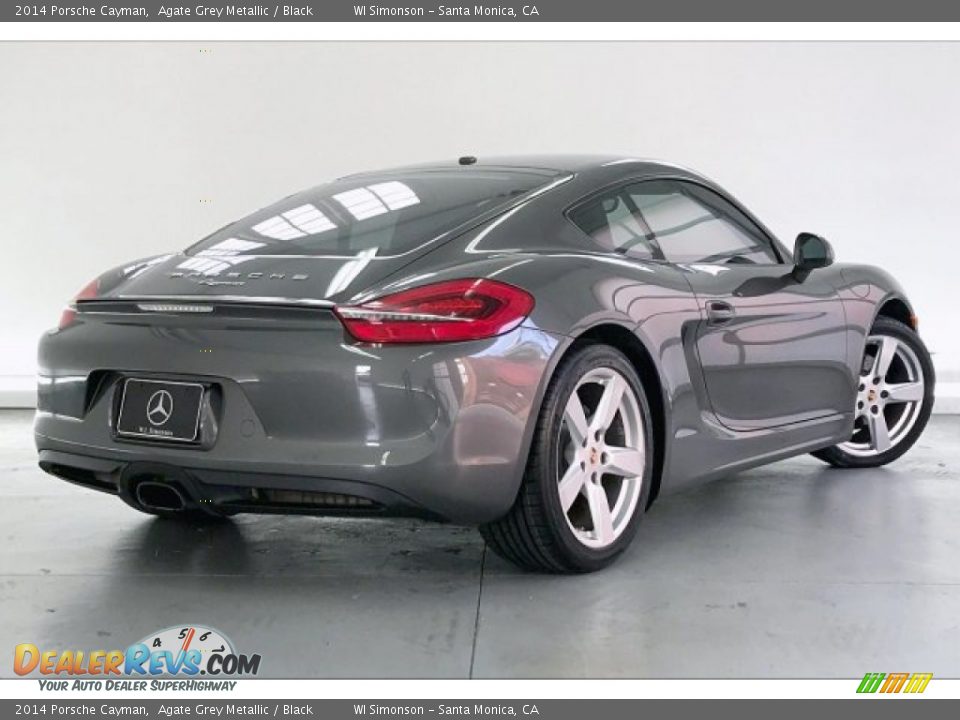 2014 Porsche Cayman Agate Grey Metallic / Black Photo #14
