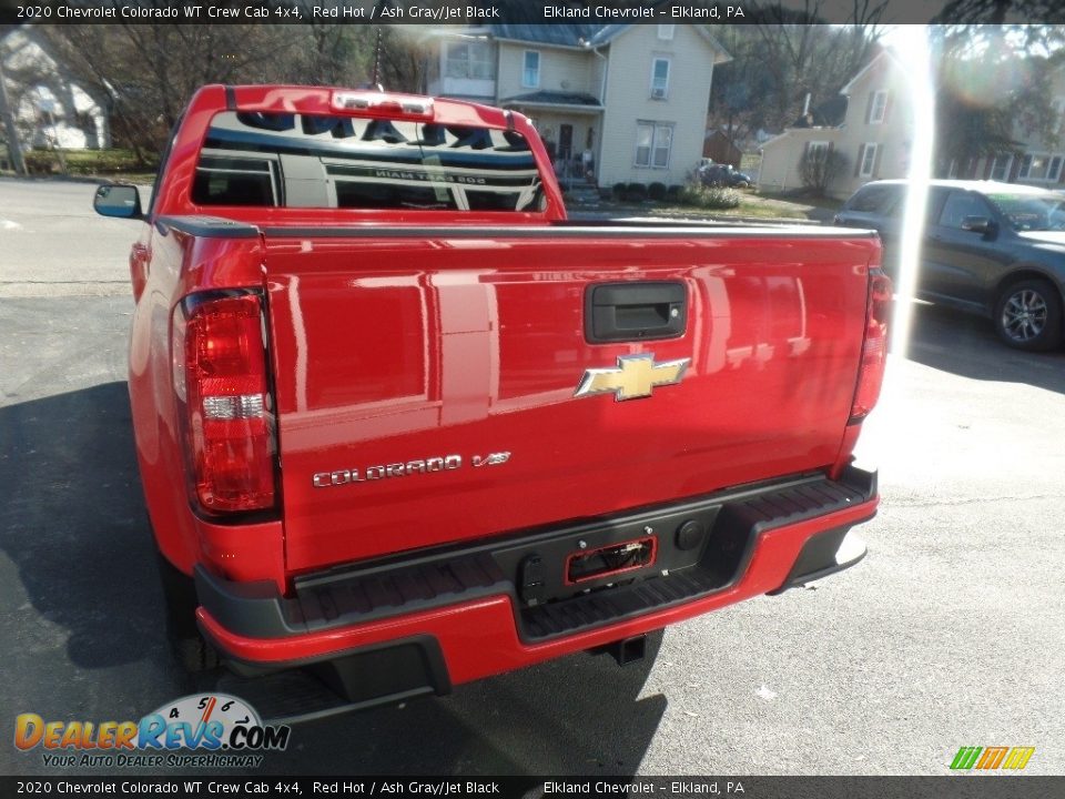 2020 Chevrolet Colorado WT Crew Cab 4x4 Red Hot / Ash Gray/Jet Black Photo #7